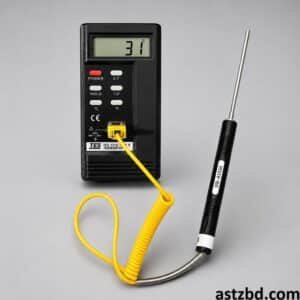 K-Type Digital Thermometer TES-1310 handheld unit with LCD display