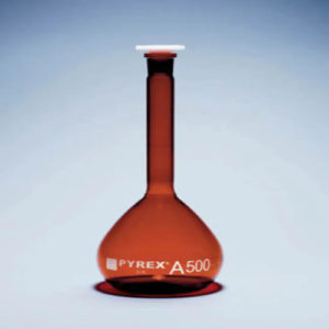 Volumetric Amber 500ml Pyrex