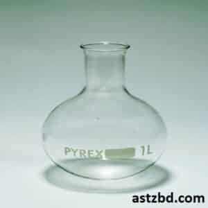 Pyrex Round Bottom Flask 1000ml - Borosilicate Glass Laboratory Flask with Standard Ground Joint