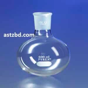 Pyrex Round Bottom Flask 500ml - Borosilicate Glass Laboratory Flask with Standard Ground Joint