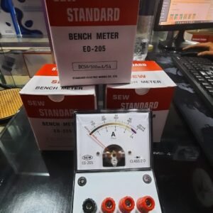 Analog AC Ammeter ED-205 (AC50/500mA/5A) - Professional Bench Meter for Current Measurement