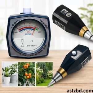 Takemura DM-15 Soil pH and Moisture Tester with analog dial and metal probe