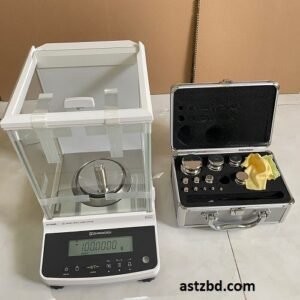 Shimadzu ATY-224R Analytical Balance front view for precise lab weighing