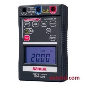 Sanwa PDR4000 Portable Digital Earth Tester Japan