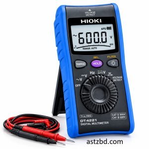 Hioki DT4221 digital multimeter front view with backlit display