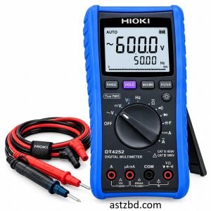Hioki DT4252 digital multimeter front view with dual display