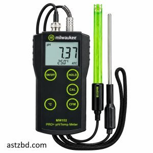 Milwaukee MW102 PRO+ pH Meter with electrode and temperature probe