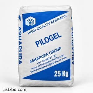 Ashapura 25kg Bentonite Pilogel Powder bag front view with brand label