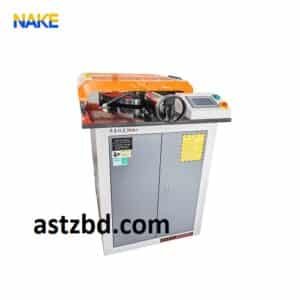 GW-50F Steel Bar Bending Testing Machine performing repeated cold bending test on 50mm rebar