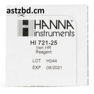 Hanna HI721-25 Iron Checker Reagents 25 Tests