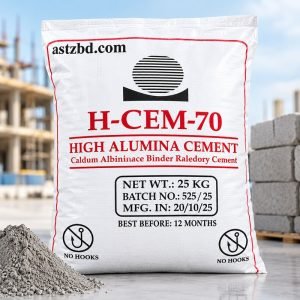 High alumina refractory cement HI-CEM-70 25 KG bag front view
