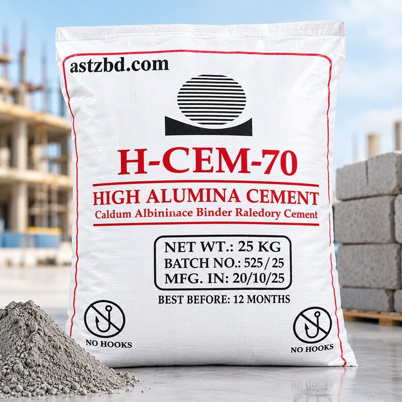 High alumina refractory cement HI-CEM-70 25 KG bag front view