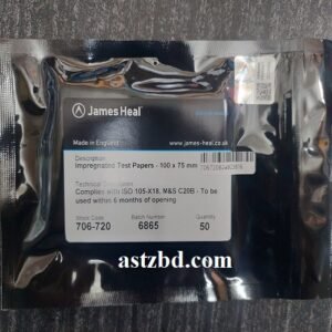 James Heal Impregnated Test Paper 100mm × 75mm for phenolic yellowing test in textiles and fabrics