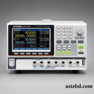 GW Instek GPP-3060 Programmable DC Power Supply front panel showing TFT display and three channel controls
