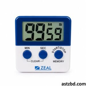 Zeal SH-145 digital countdown timer front view showing the large LCD display