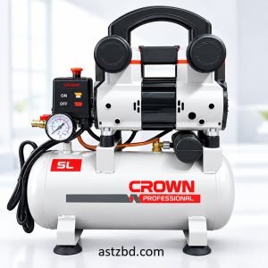 CROWN CT36164 9L Air Compressor – 850W, 8 Bar, 75 L/min