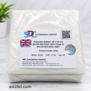 SDC Polyester Ballast Fabric 20x20cm swatch pack for wash fastness testing