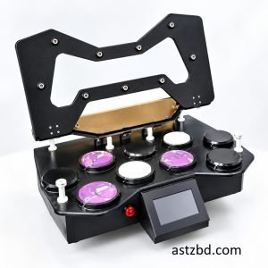 Martindale abrasion tester fabric test machine front view with four stations